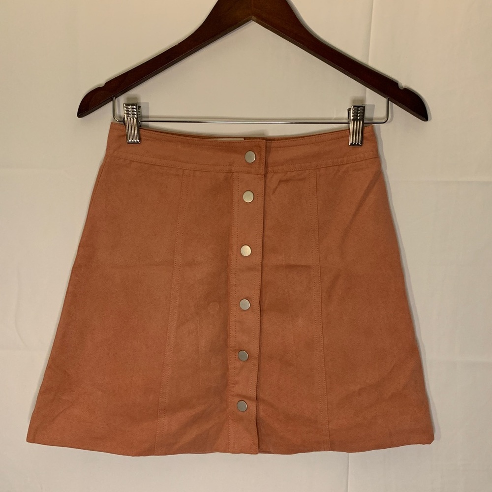 Suede mini skirt size 2